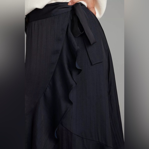 Maeve Ruffle Wrap Midi Skirt - Picture 6 of 14